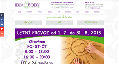 Desktop Screenshot of idealbody.cz